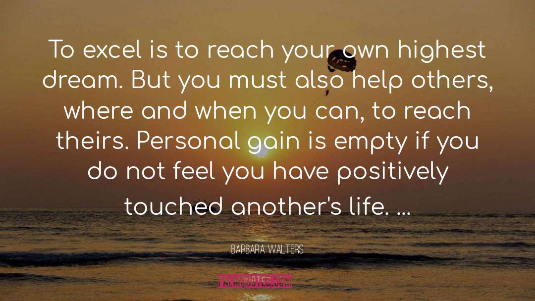 Helping Others quotes by Barbara Walters