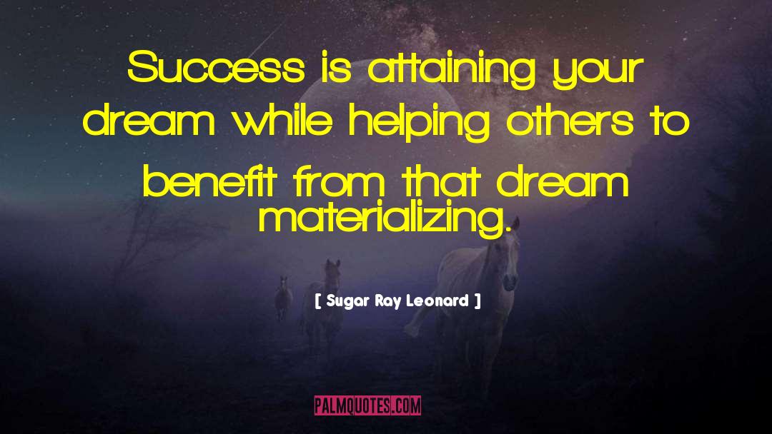 Helping Others quotes by Sugar Ray Leonard