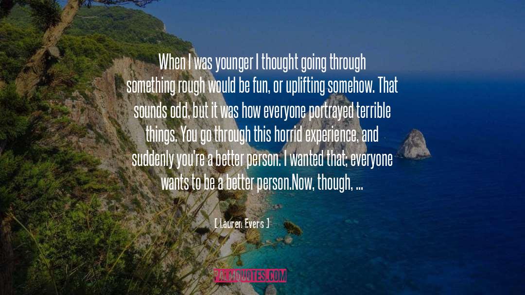 Helping Others Spend Time quotes by Lauren Evers