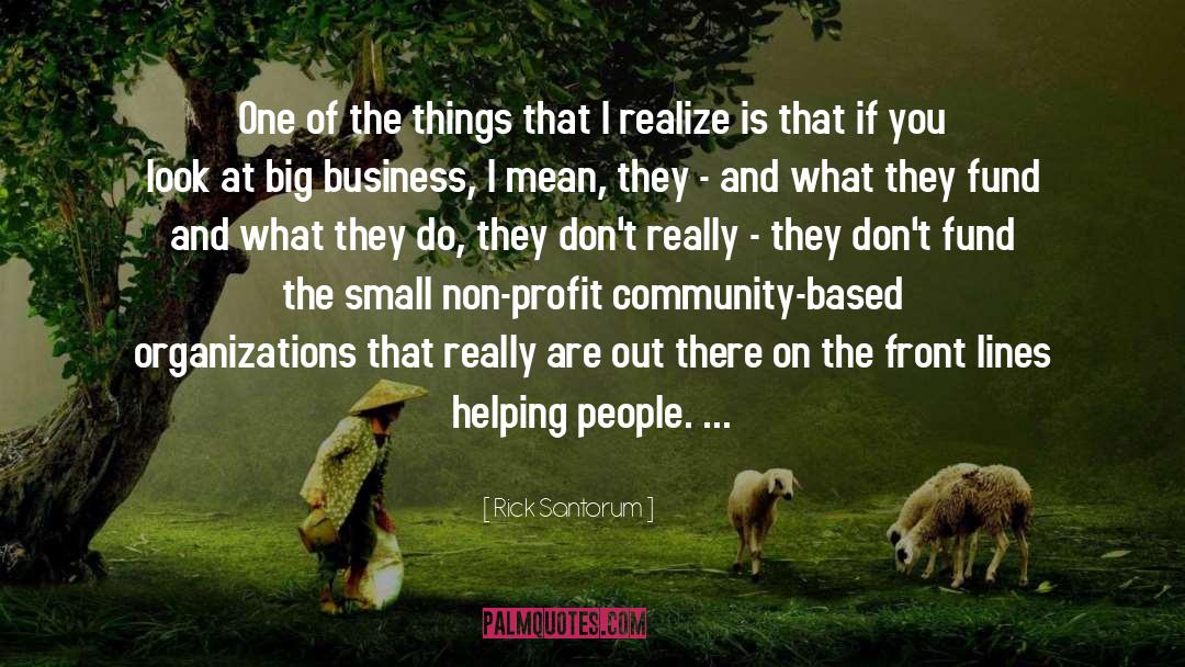 Helping People quotes by Rick Santorum