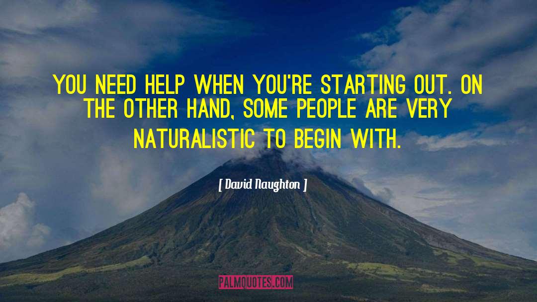 Helping Profession quotes by David Naughton