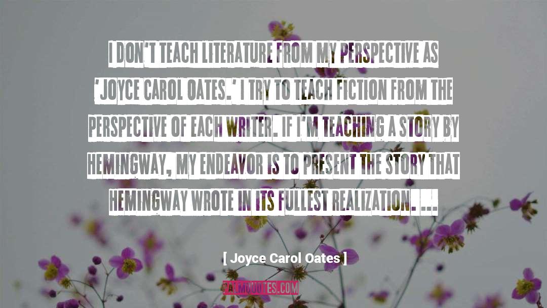 Hemingway quotes by Joyce Carol Oates