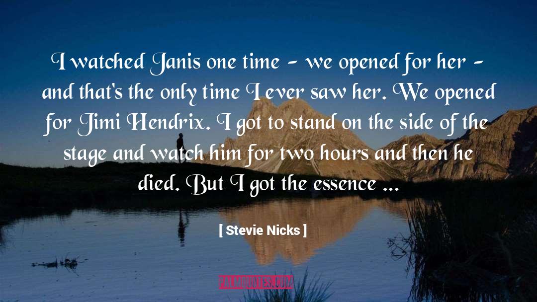 Hendrix quotes by Stevie Nicks