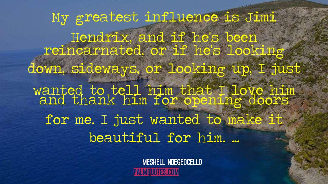 Hendrix quotes by Meshell Ndegeocello