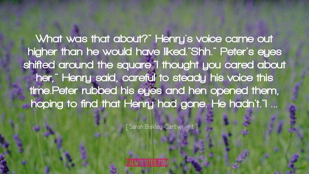 Henry Lazar quotes by Sarah Blakley-Cartwright