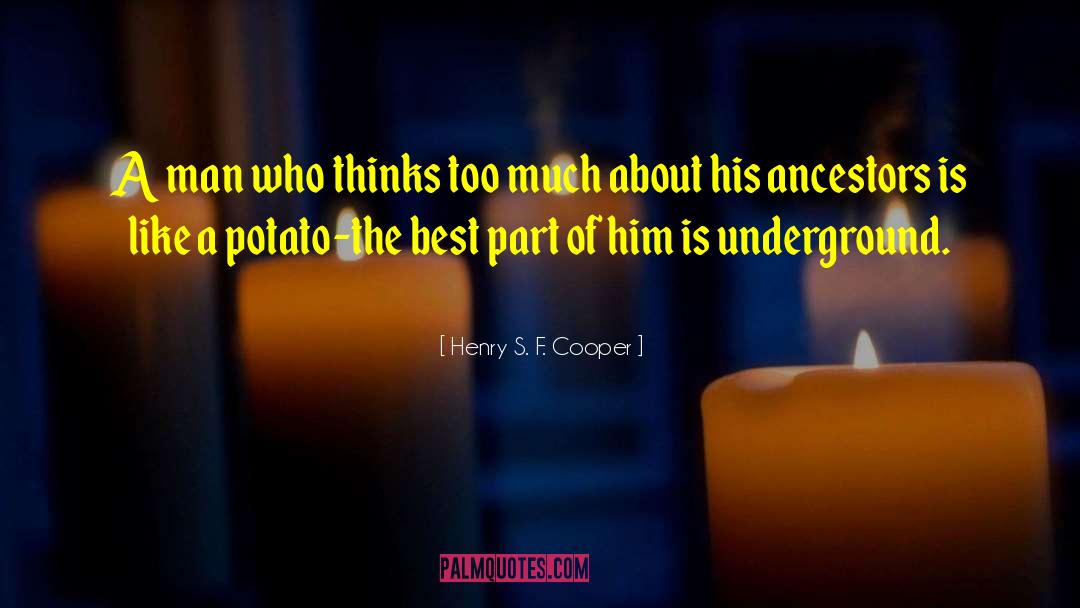 Henry S Confession quotes by Henry S. F. Cooper