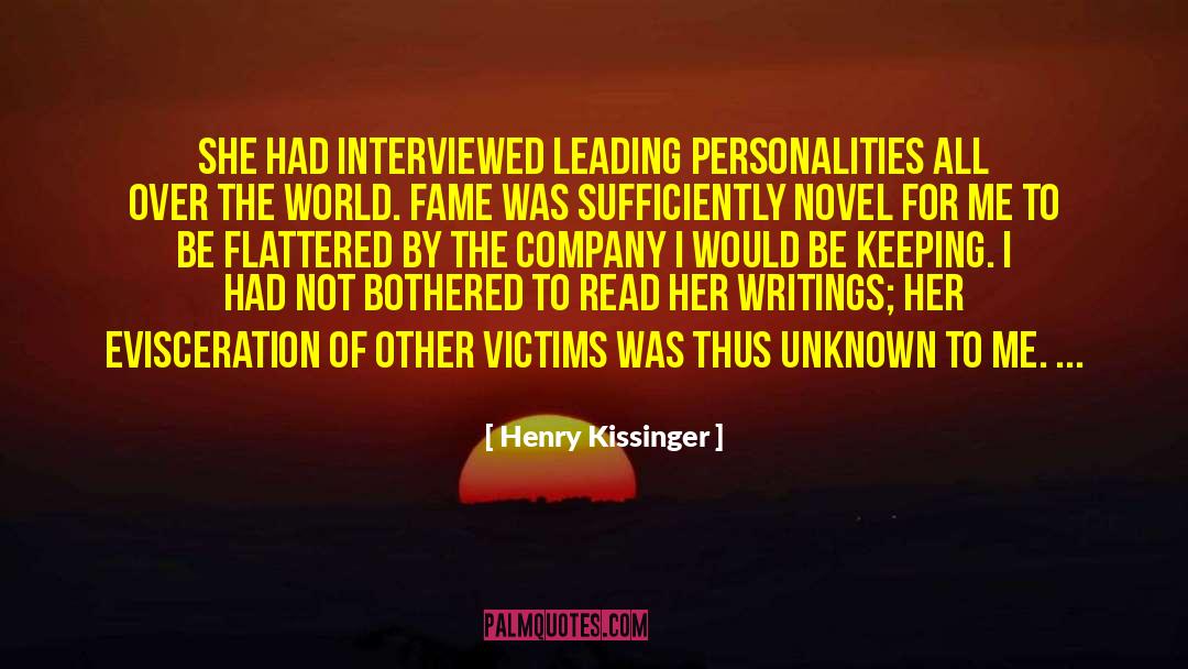 Henry Schoonmaker quotes by Henry Kissinger