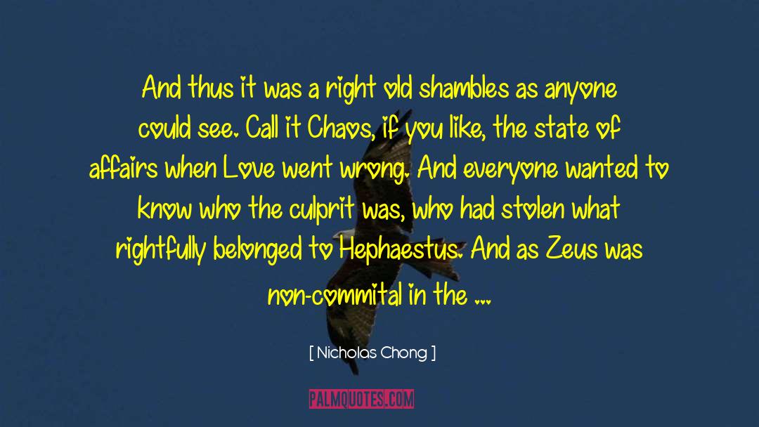 Hephaestus quotes by Nicholas Chong
