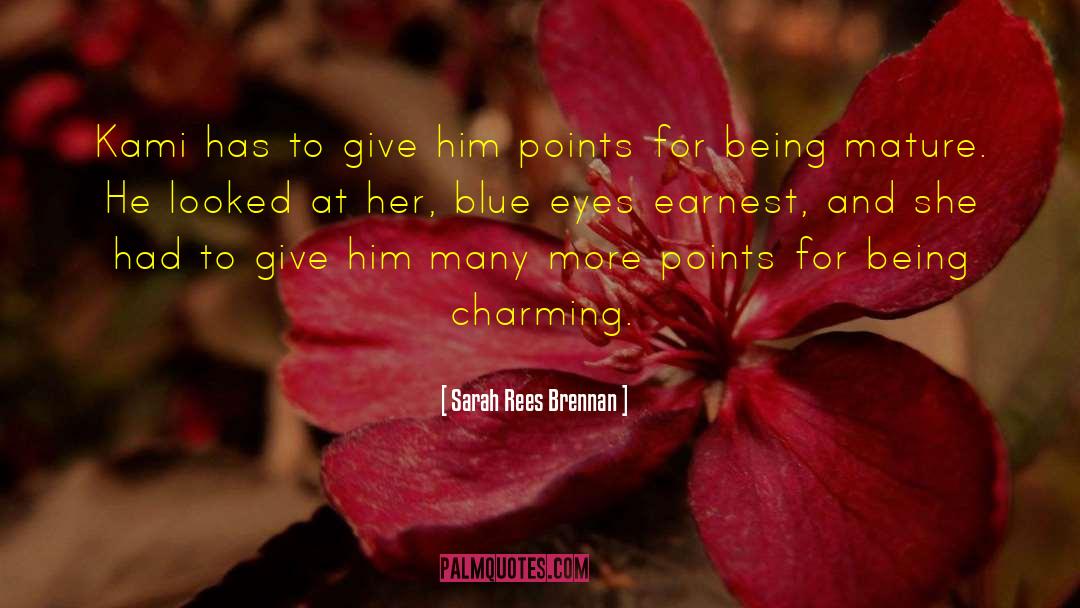 Her Blue Eyes quotes by Sarah Rees Brennan