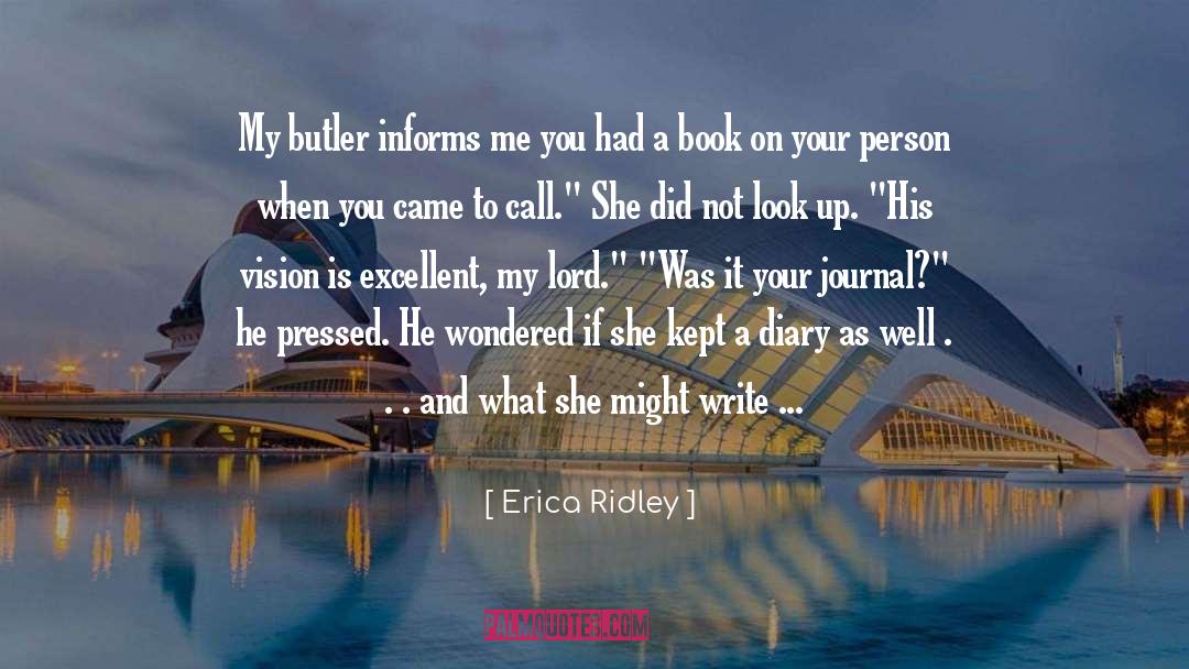 Her Diary quotes by Erica Ridley