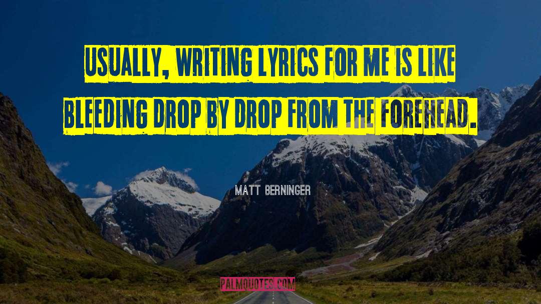 Heraclio Bernal Lyrics quotes by Matt Berninger