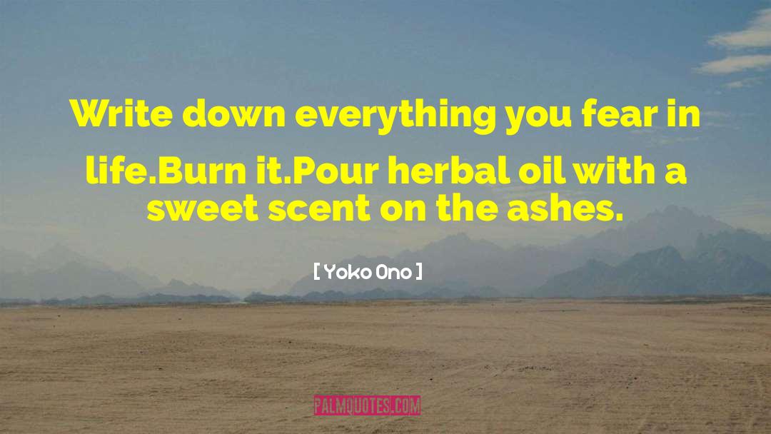 Herbal quotes by Yoko Ono