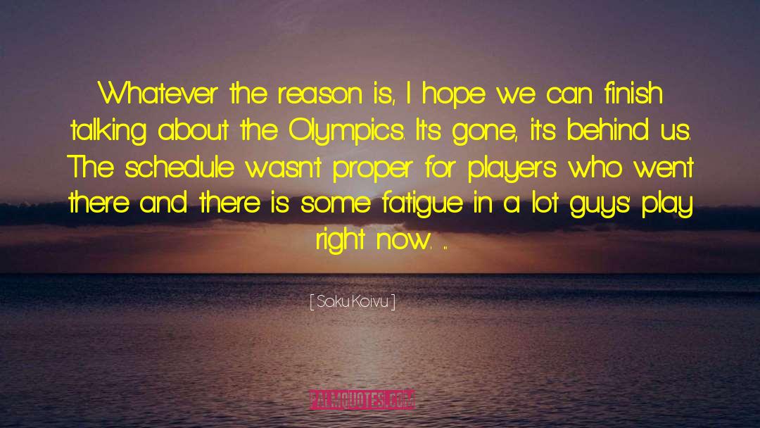 Here For A Reason quotes by Saku Koivu