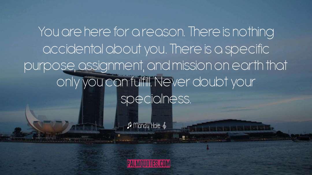 Here For A Reason quotes by Mandy Hale