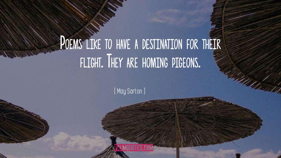 Heremans Pigeons quotes by May Sarton