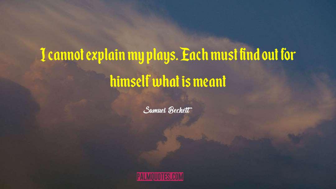 Herenton Samuel quotes by Samuel Beckett