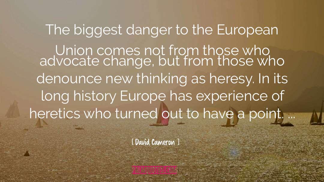 Heresy quotes by David Cameron