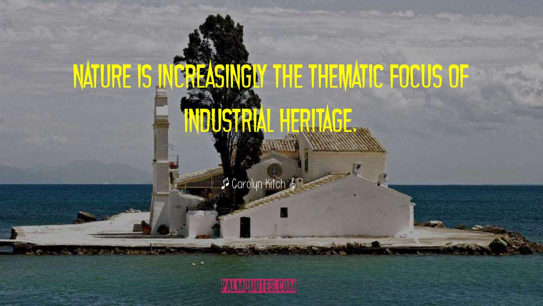 Heritage Industry quotes by Carolyn Kitch