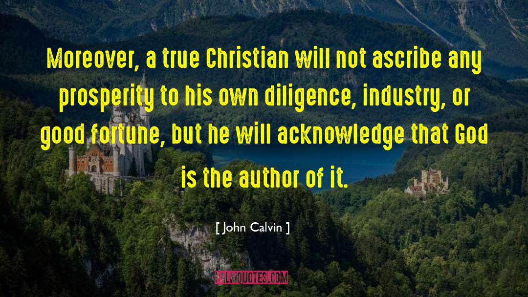 Heritage Industry quotes by John Calvin