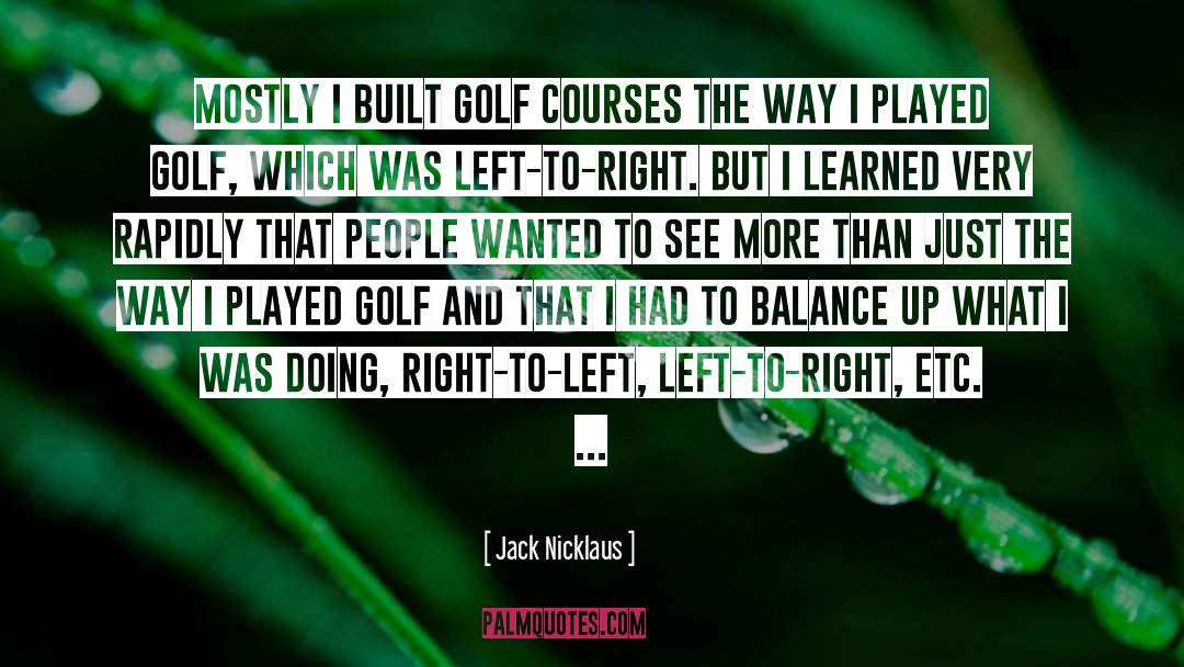 Hermanus Golf quotes by Jack Nicklaus