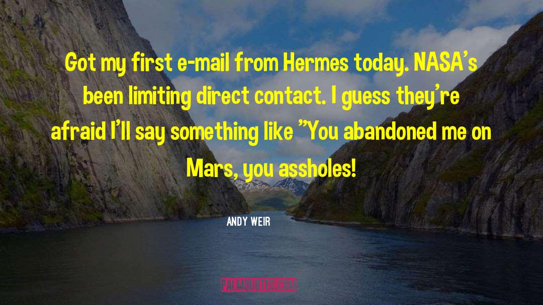 Hermes quotes by Andy Weir