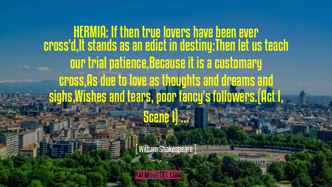 Hermia quotes by William Shakespeare