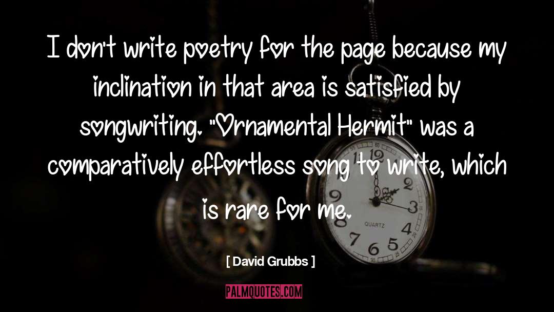Hermit quotes by David Grubbs