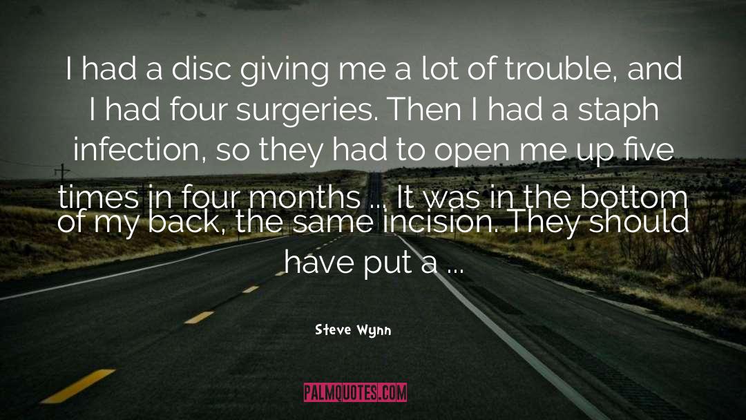Herniated Disc quotes by Steve Wynn