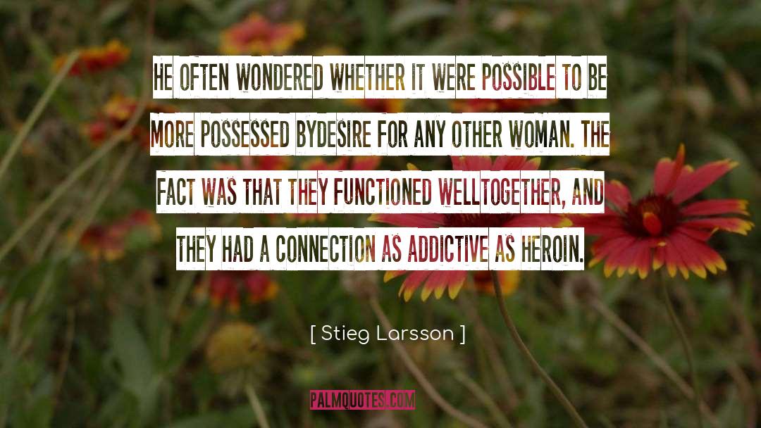 Heroin quotes by Stieg Larsson