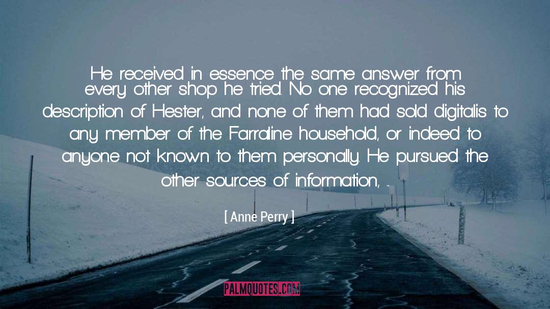 Hester quotes by Anne Perry