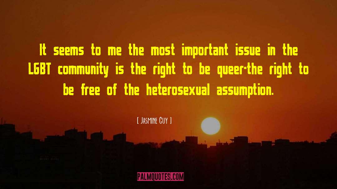 Heterosexual quotes by Jasmine Guy
