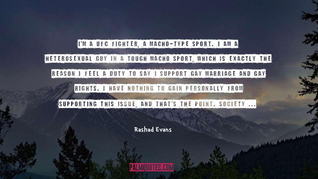 Heterosexual quotes by Rashad Evans