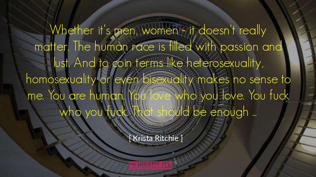 Heterosexuality quotes by Krista Ritchie