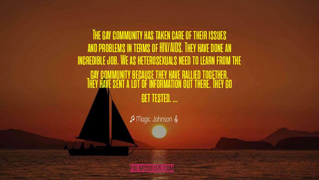 Heterosexuals quotes by Magic Johnson