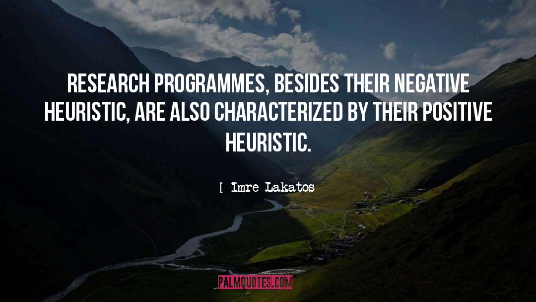 Heuristics quotes by Imre Lakatos