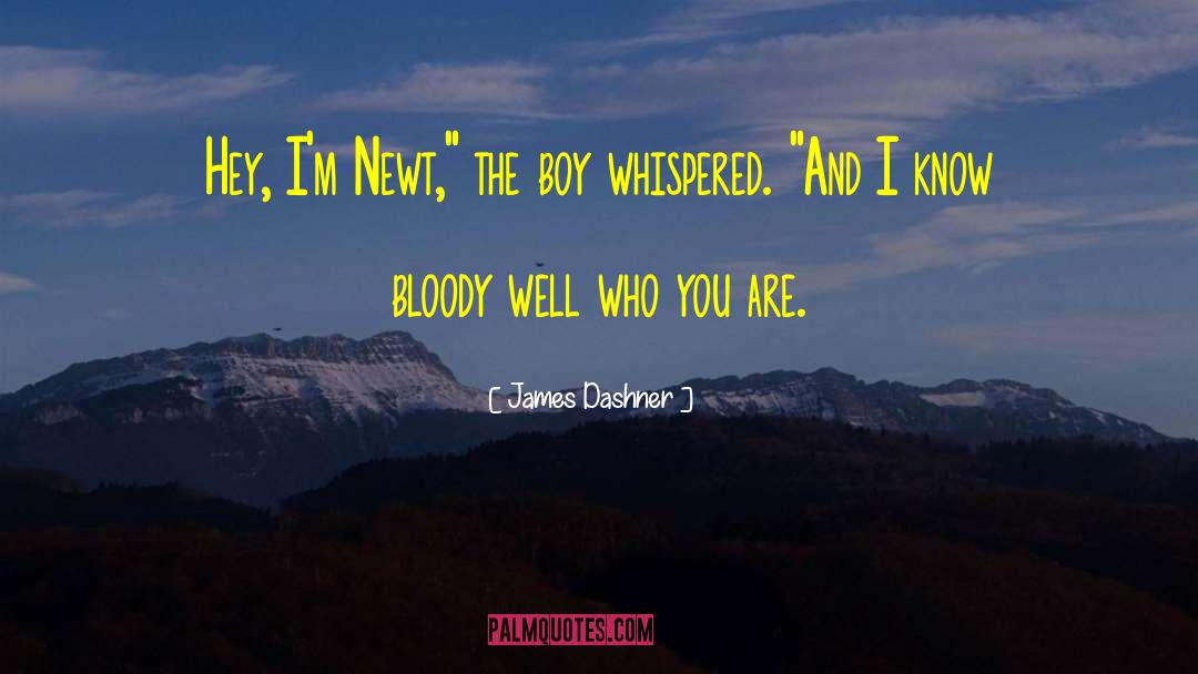 Hey Boy Novel quotes by James Dashner