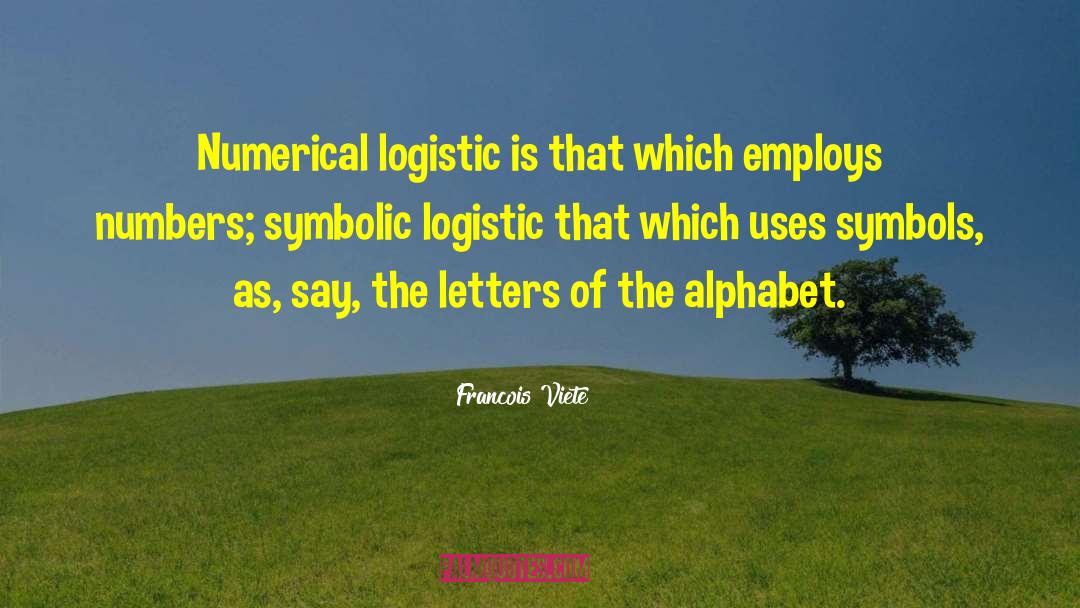 Hi Roglyphes Alphabet quotes by Francois Viete