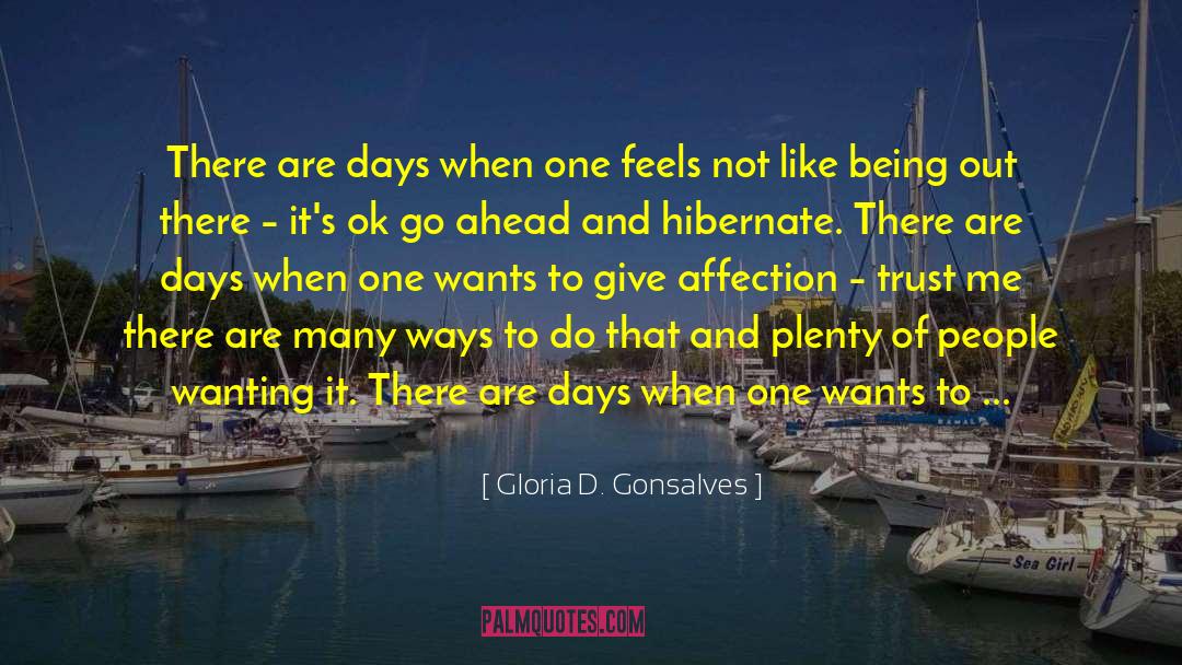 Hibernate quotes by Gloria D. Gonsalves