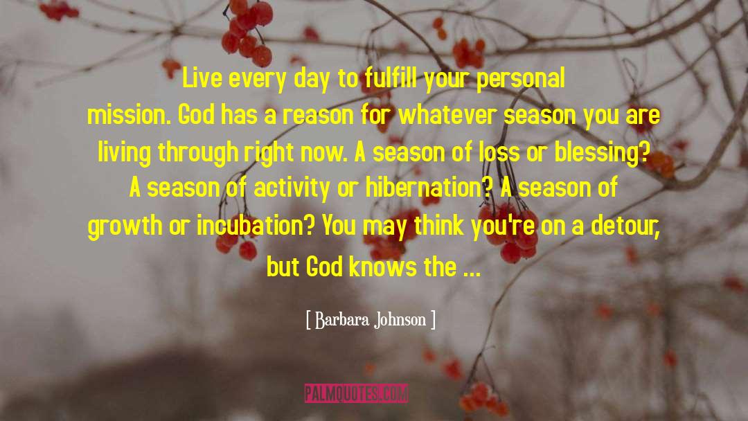 Hibernation quotes by Barbara Johnson