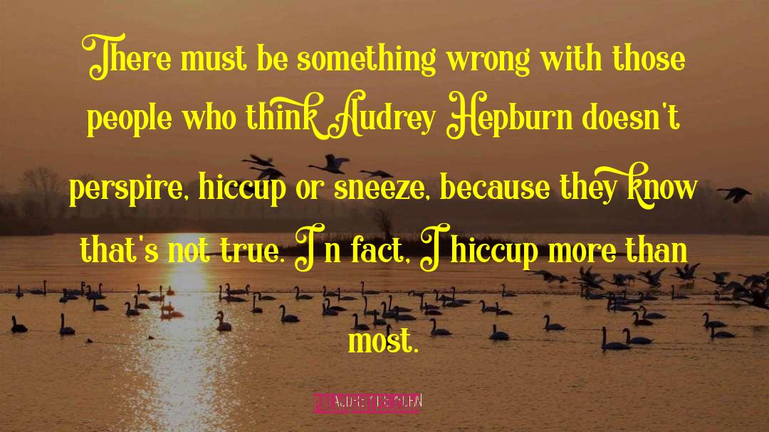 Hiccup quotes by Audrey Hepburn