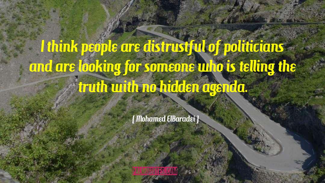 Hidden Agenda quotes by Mohamed ElBaradei