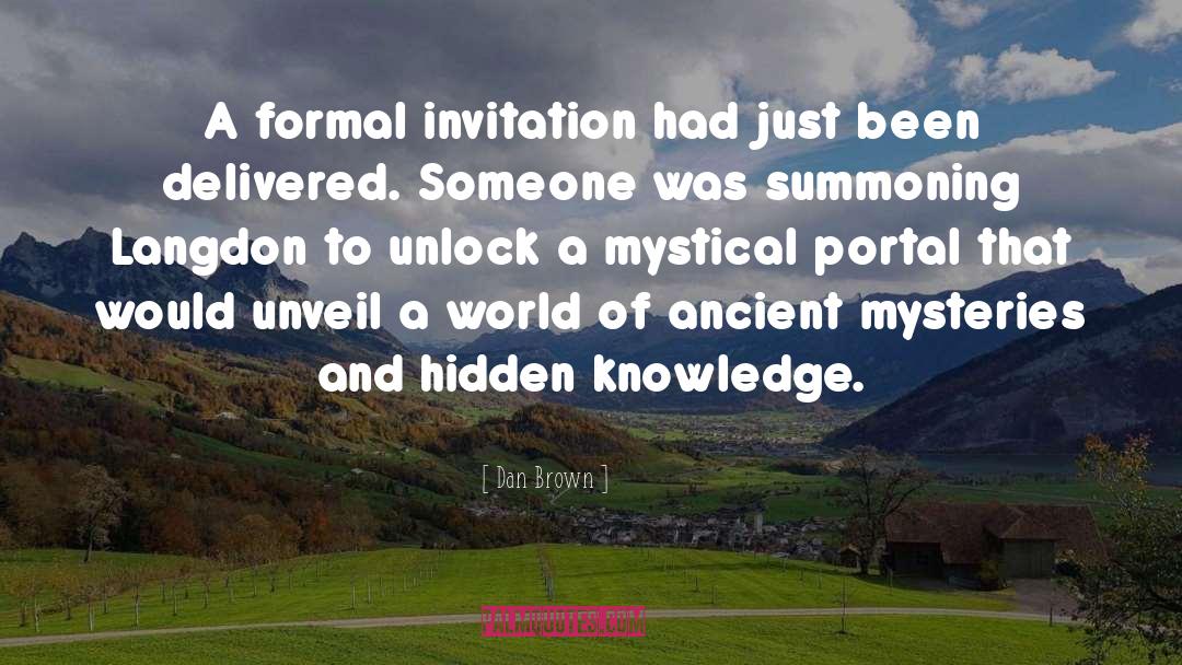 Hidden Knowledge quotes by Dan Brown