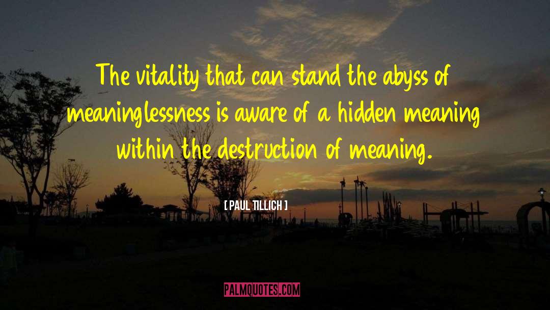 Hidden Meaning quotes by Paul Tillich