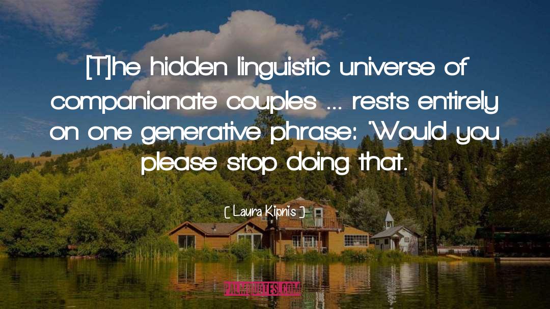 Hidden Meanings quotes by Laura Kipnis