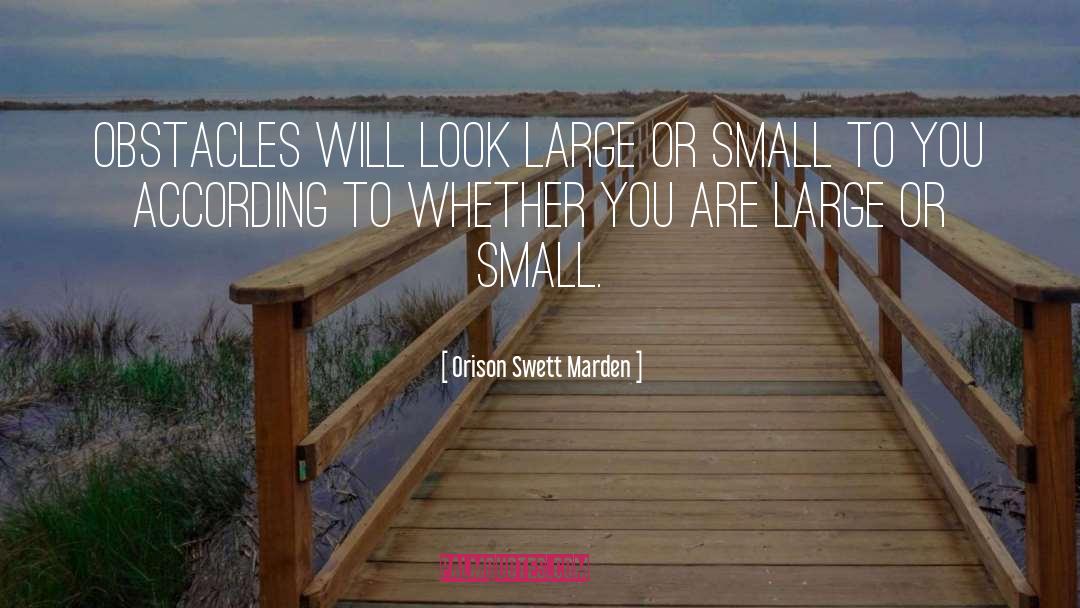 Hidden Obstacles quotes by Orison Swett Marden