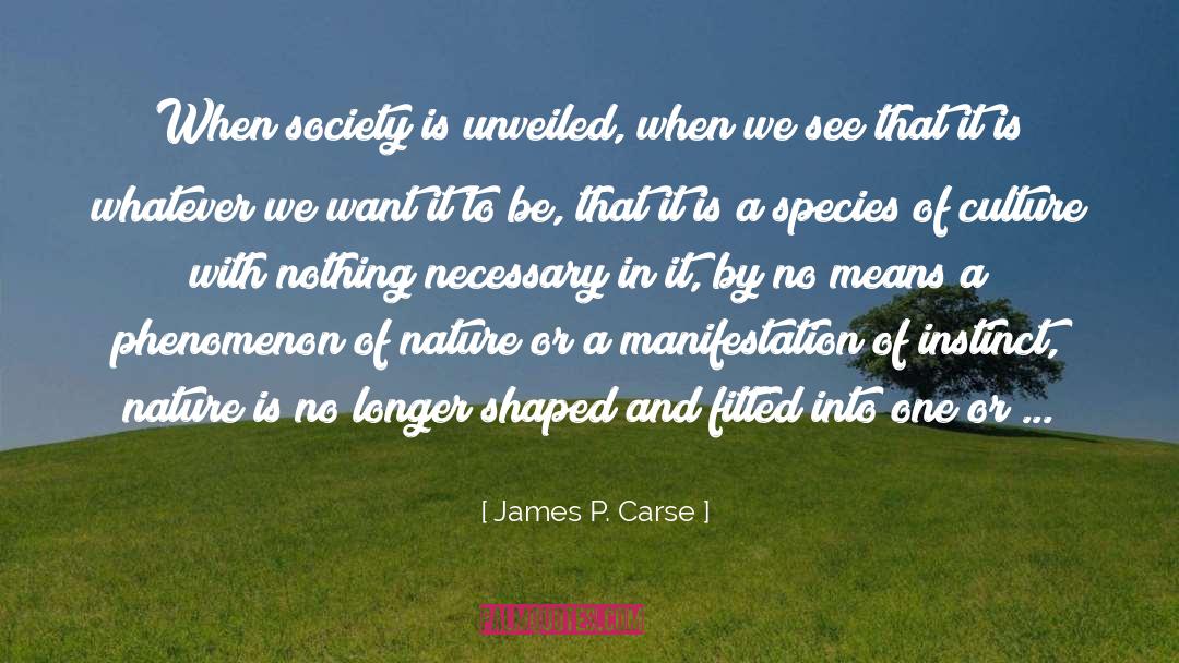 Hidden Self quotes by James P. Carse