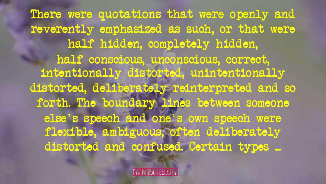 Hidden Self quotes by Mikhail Bakhtin