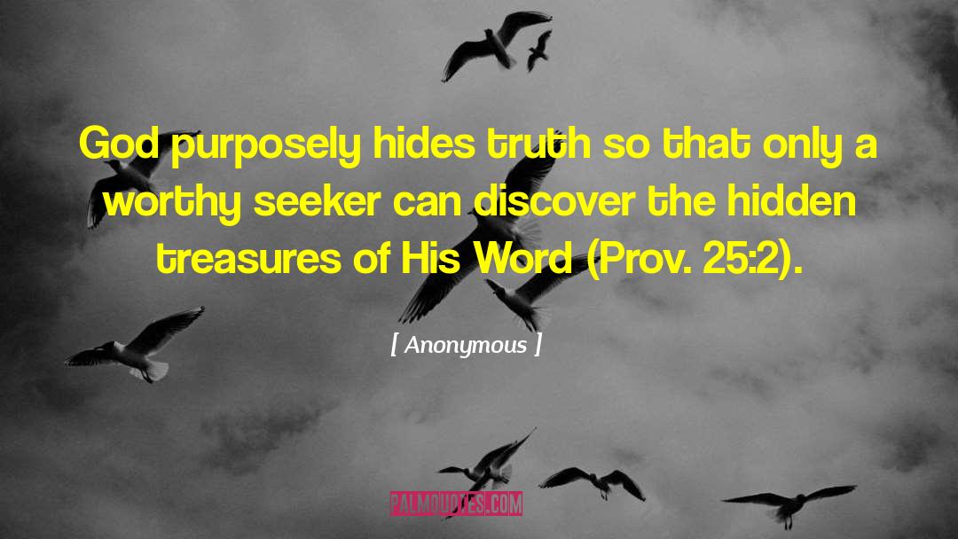 Hidden Treasures quotes by Anonymous