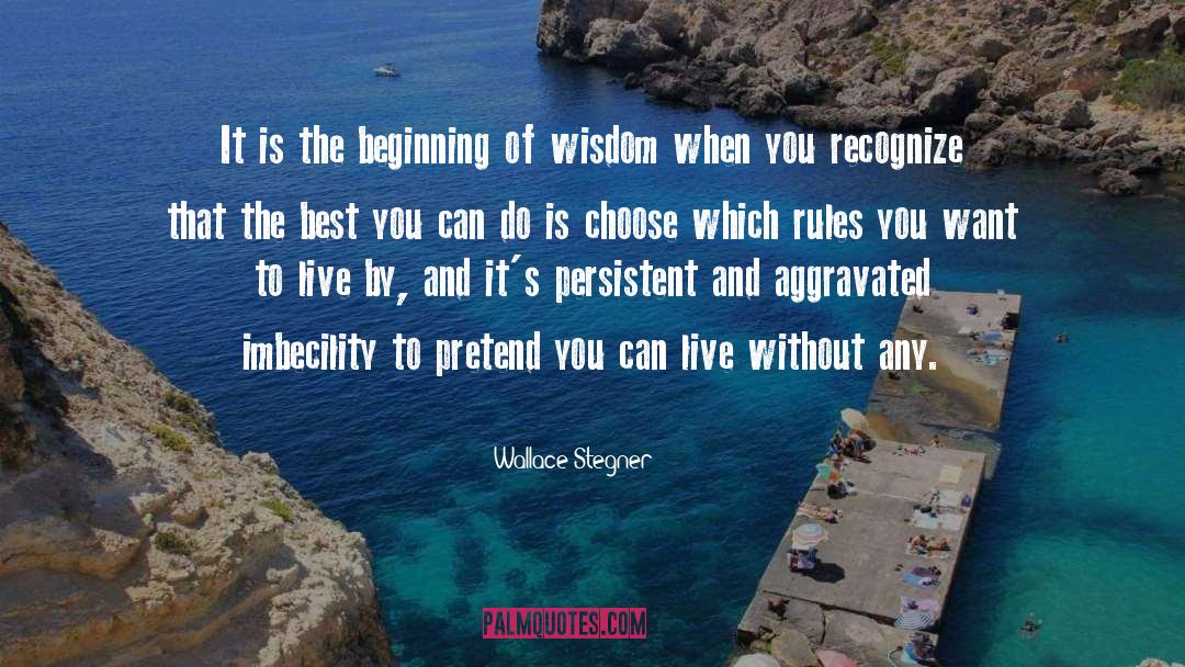 Hidden Wisdom quotes by Wallace Stegner