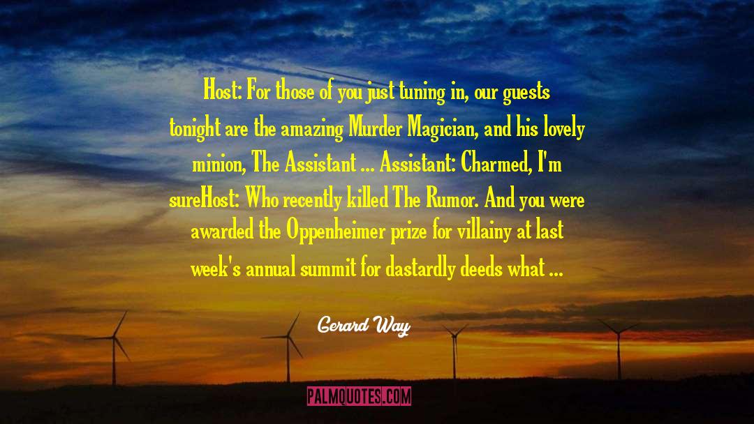Hiddleston Clark Summit Pa quotes by Gerard Way
